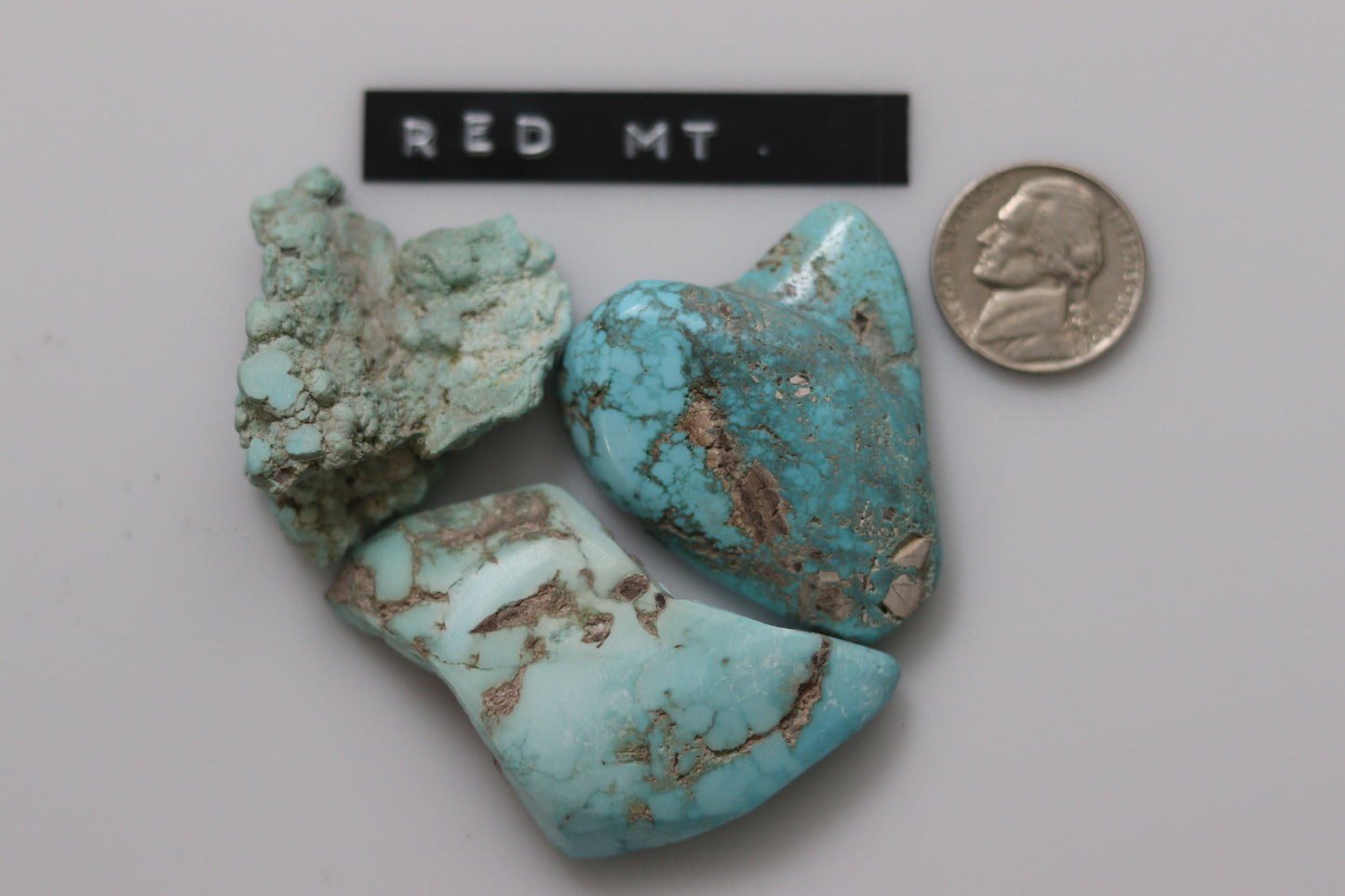 Natural red mountain turquoise