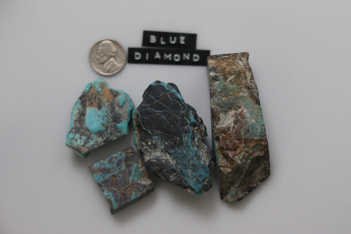 Natural Blue Diamond turquoise rough