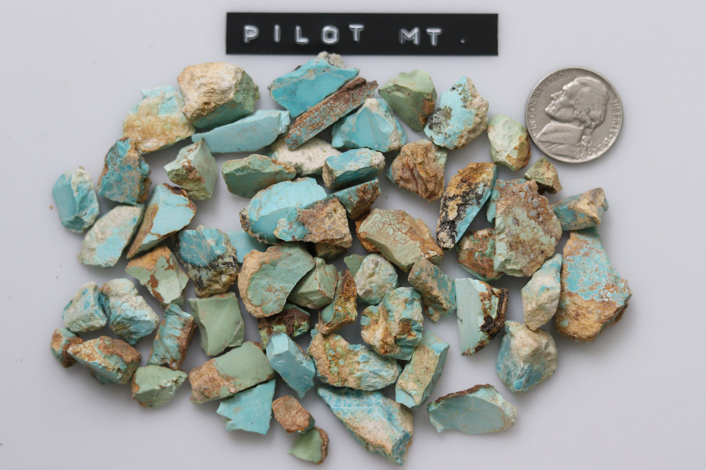 Natural pilot mountain turquoise rough