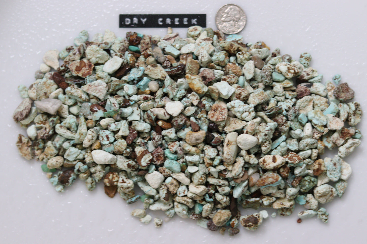 Natural dry creek turquoise rough/nuggets