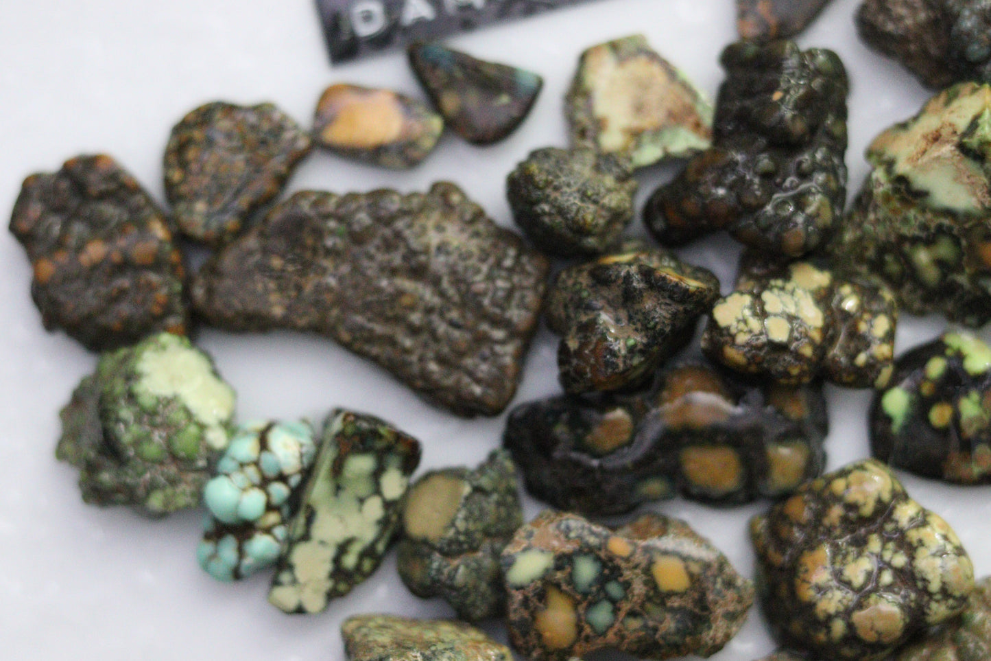 High grade multi colored Damele turquoise rough