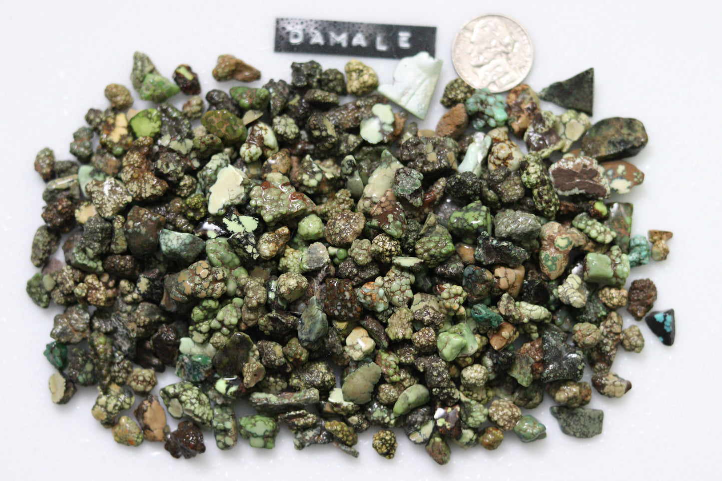 Natural Damele turquoise nugget rough