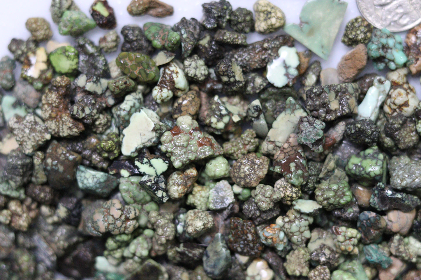 Natural Damele turquoise nugget rough