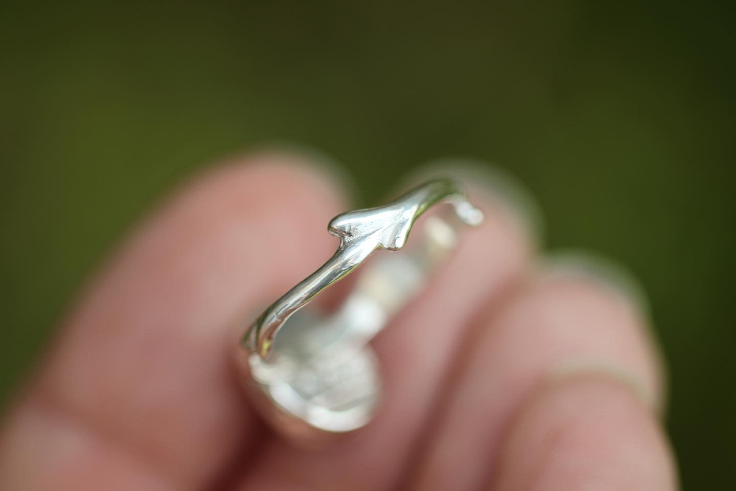 Sterling silver rose cut super 7 ring US size 6.5
