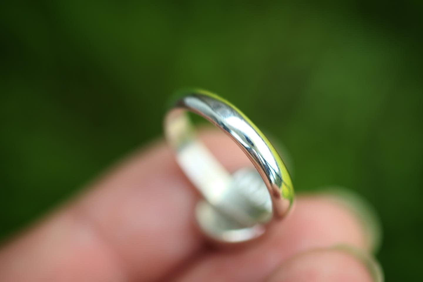 Sterling silver rose cut andesine ring US size 6.5