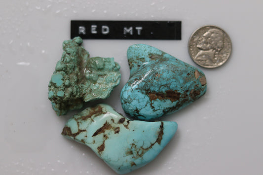 Natural red mountain turquoise