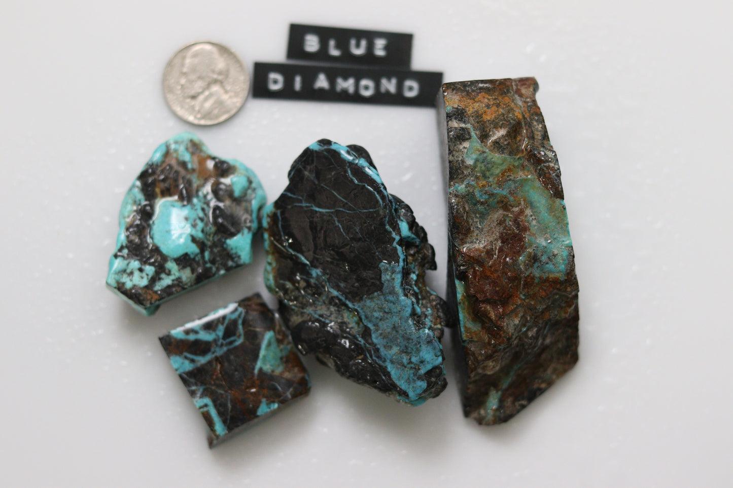 Natural Blue Diamond turquoise rough