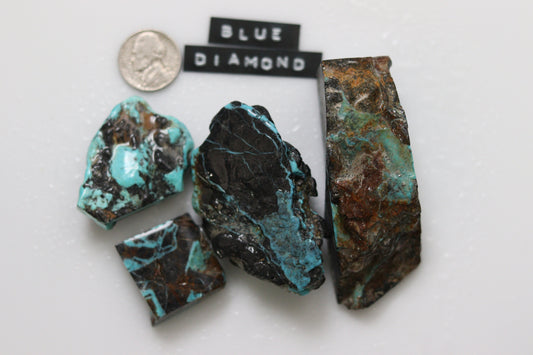Natural Blue Diamond turquoise rough