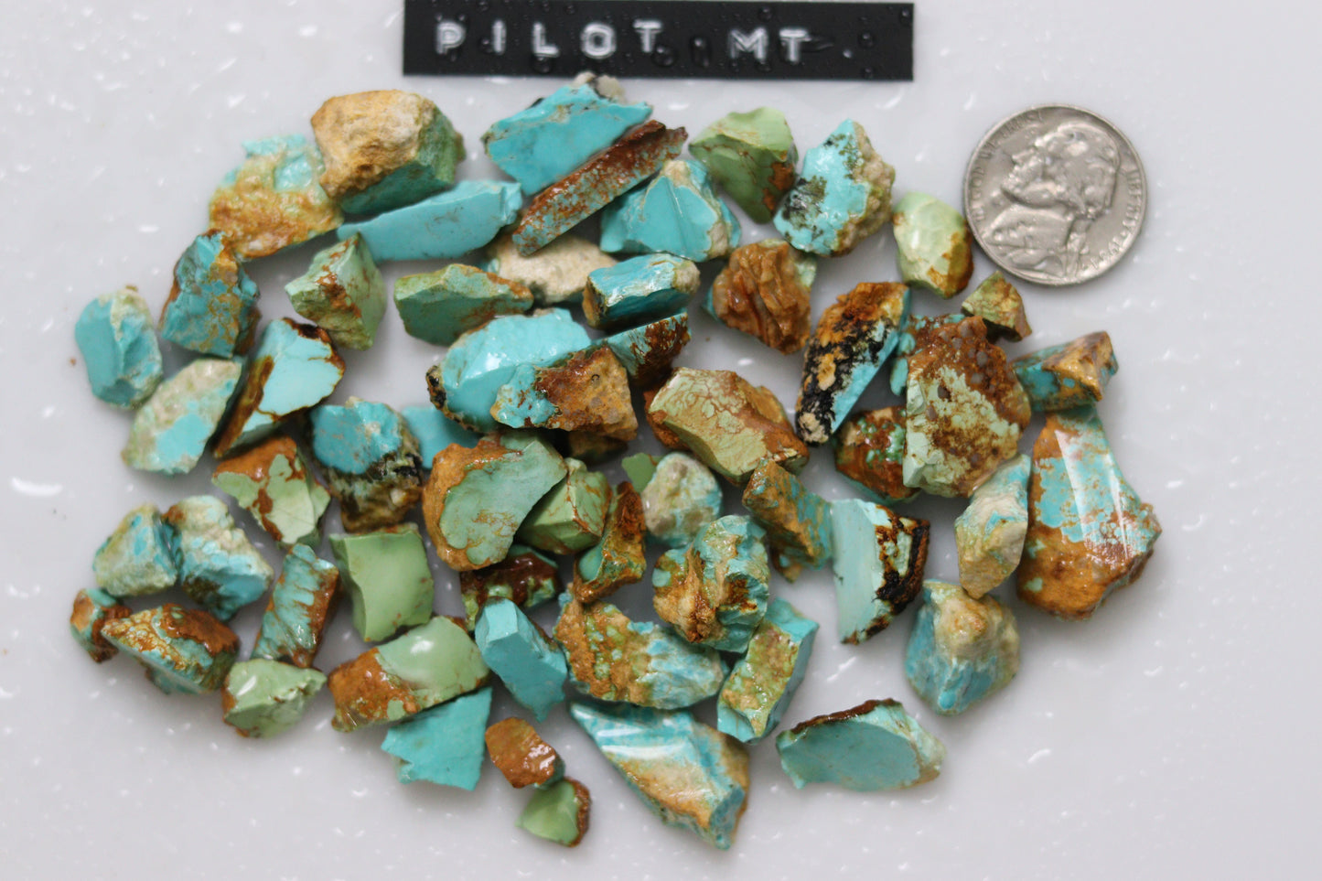 Natural pilot mountain turquoise rough