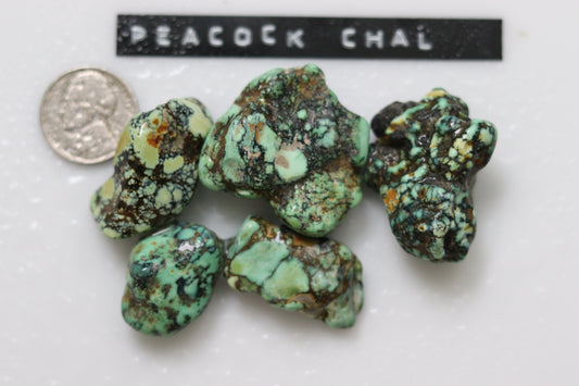 Natural peacock variscite rough