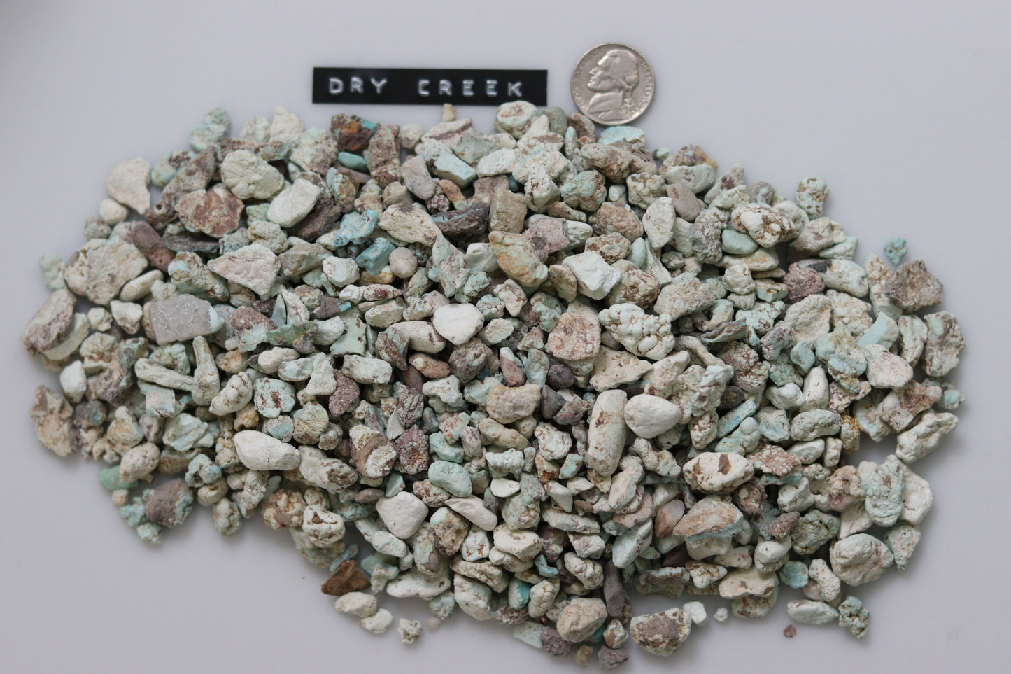 Natural dry creek turquoise rough/nuggets