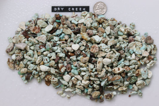 Natural dry creek turquoise rough/nuggets