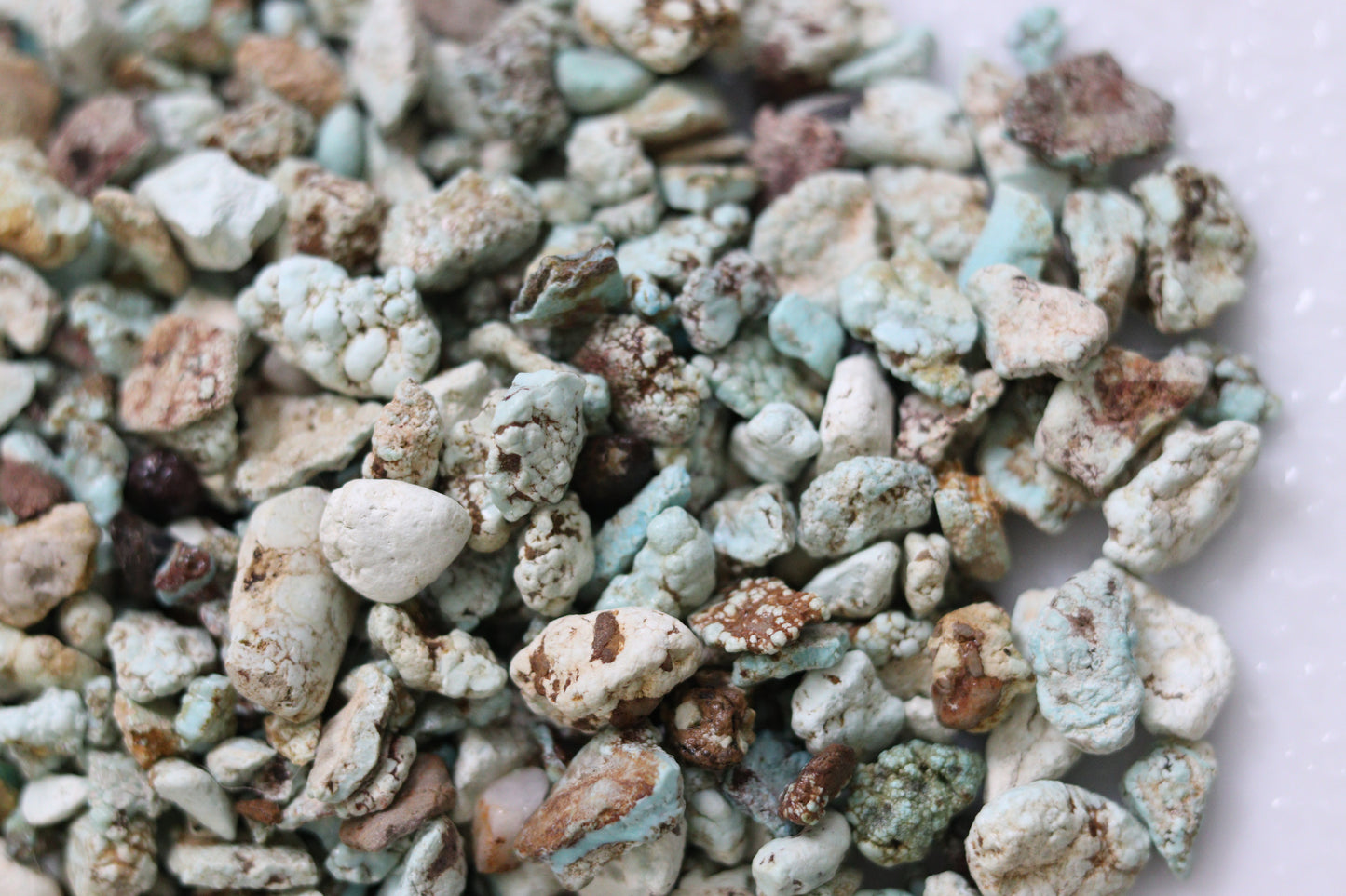 Natural dry creek turquoise rough/nuggets