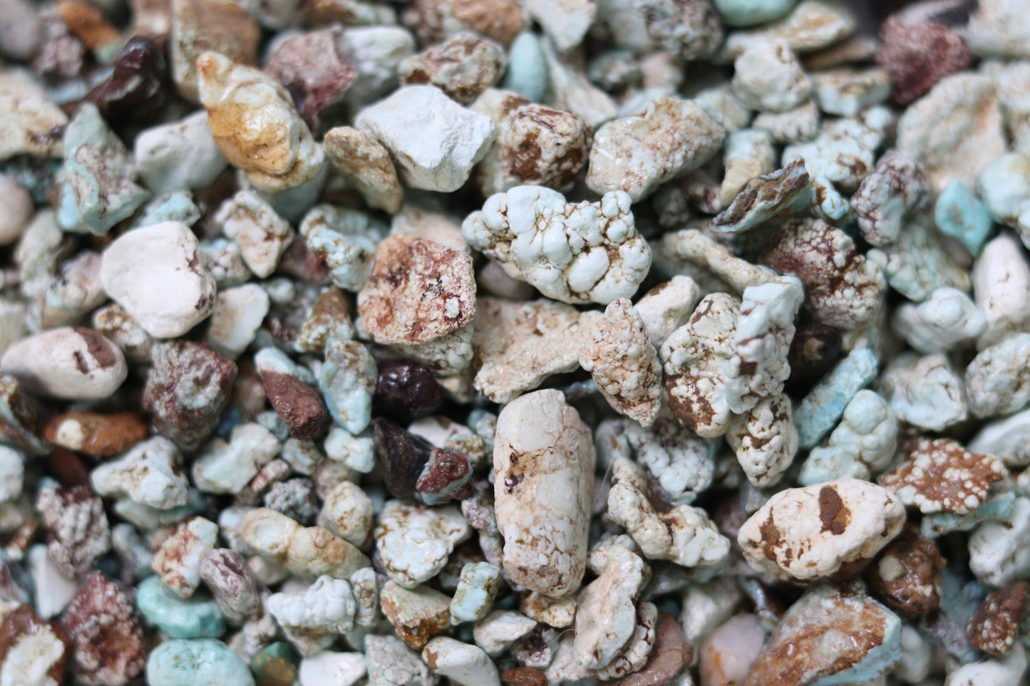 Natural dry creek turquoise rough/nuggets