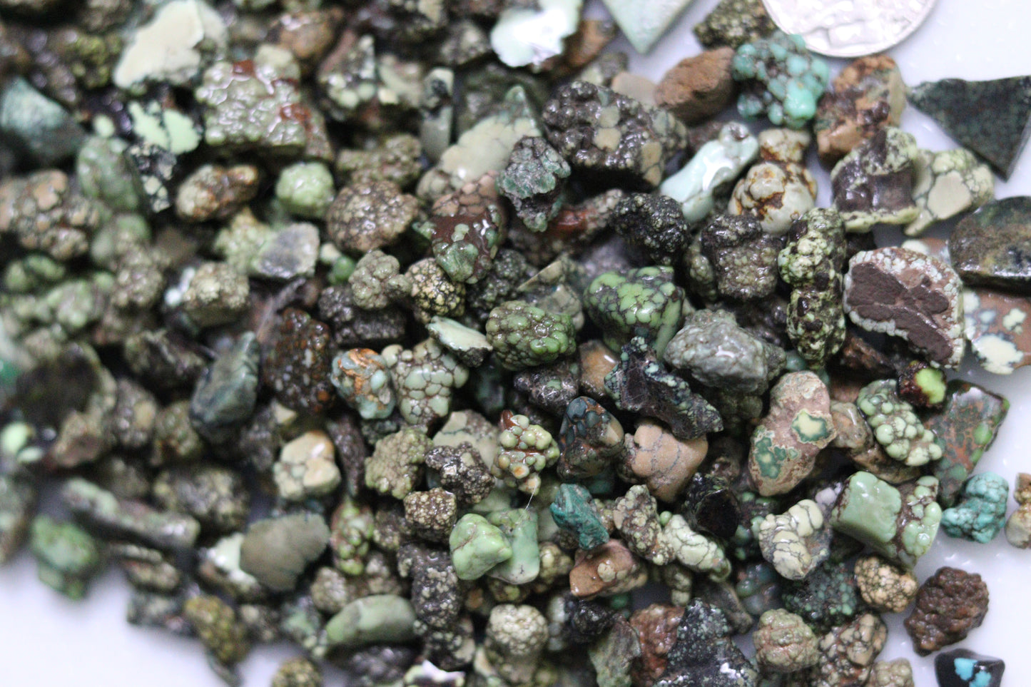 Natural Damele turquoise nugget rough