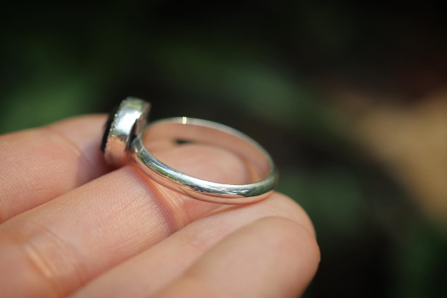 Sterling silver labradorite ring US 9