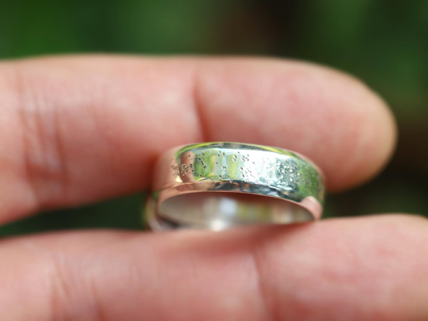 Sterling silver labradorite ring US 7